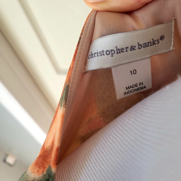 Christopher and banks floral tie waist dress - Picture 5 of 5